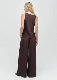 Favorite Daughter The Clean Cut Tank - Espresso-Hand In Pocket