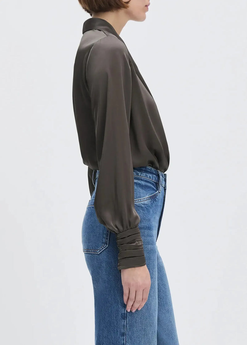 Favorite Daughter The Better Off Bodysuit - Coffee-Hand In Pocket
