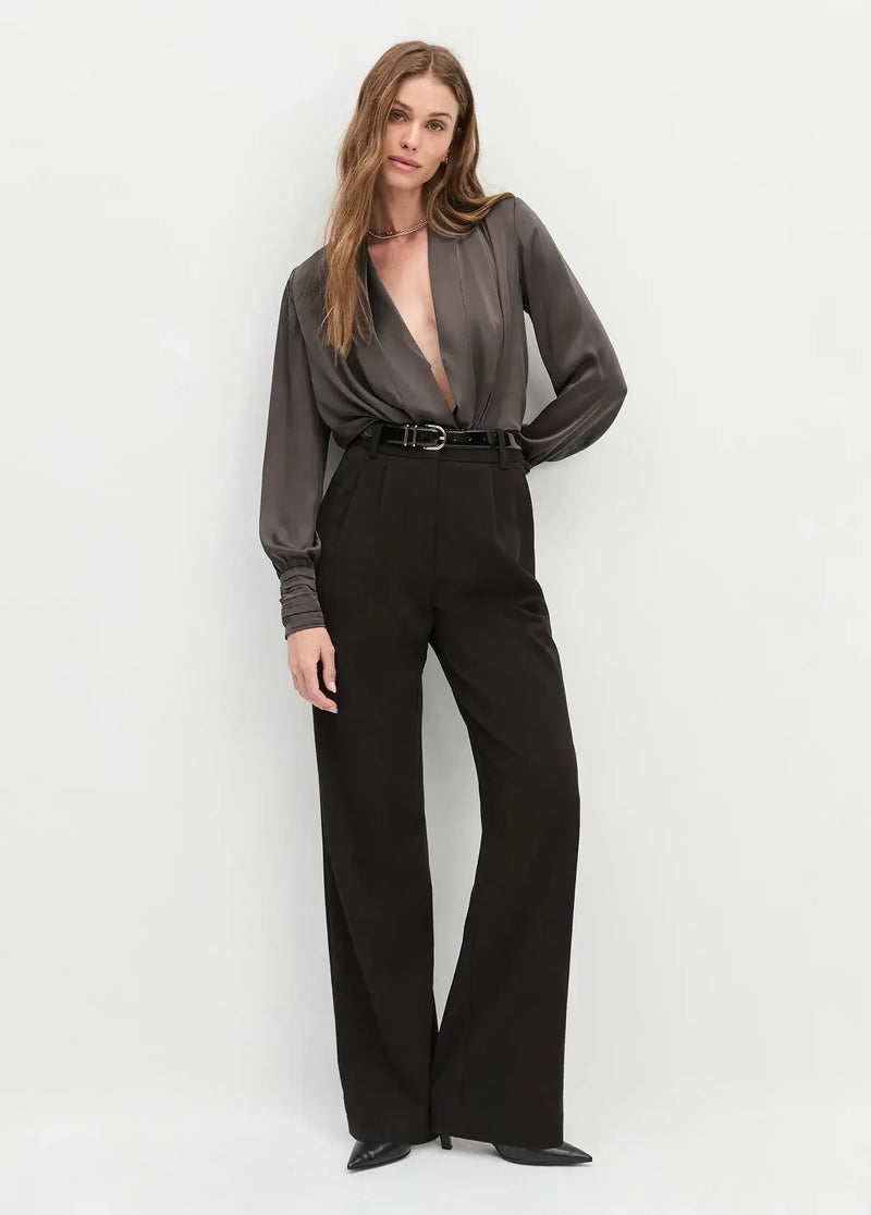 Favorite Daughter The Better Off Bodysuit - Coffee-Hand In Pocket