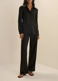 Favorite Daughter The Everything Pant - Black-Hand In Pocket