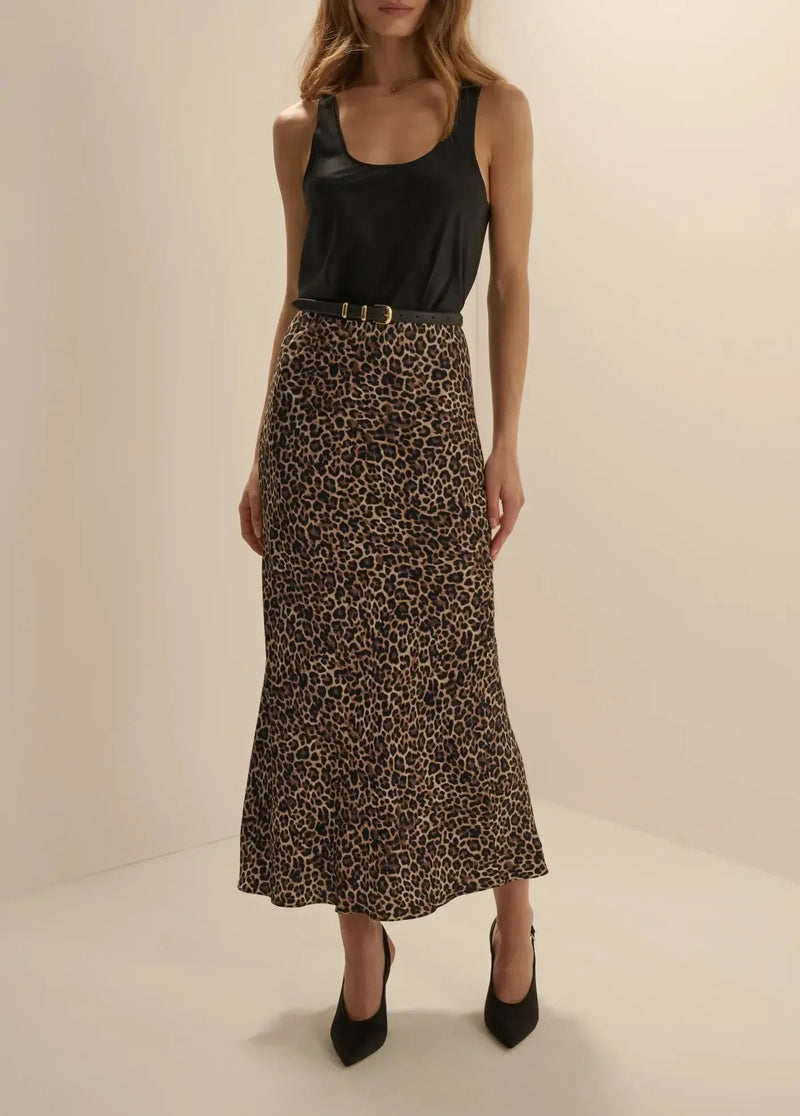 Favorite Daughter The Favorite Skirt - Leopard-Hand In Pocket
