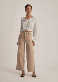 Favorite Daughter Mischa Wideleg Ankle - French Oak-Hand In Pocket