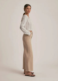 Favorite Daughter Mischa Wideleg Ankle - French Oak-Hand In Pocket