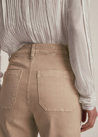 Favorite Daughter Mischa Wideleg Ankle - French Oak-Hand In Pocket