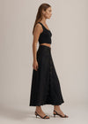 Favorite Daughter Lila Skirt - Jet Black-Hand In Pocket