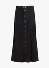 Favorite Daughter Lila Skirt - Jet Black-Hand In Pocket