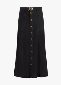 Favorite Daughter Lila Skirt - Jet Black-Hand In Pocket