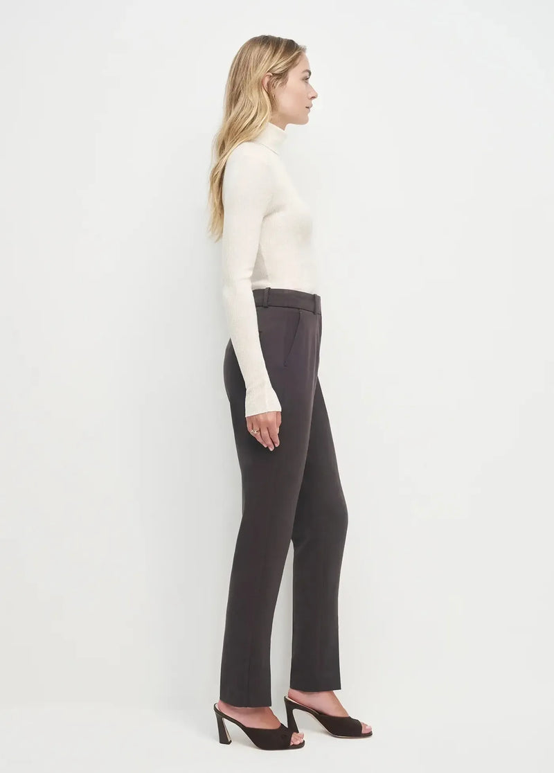 Favorite Daughter Split Decision Pant- Coffee-Hand In Pocket