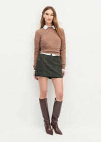 Favorite Daughter The Elena L/S Top - Mocha-Hand In Pocket