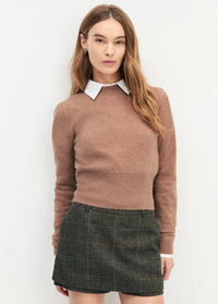 Favorite Daughter The Elena L/S Top - Mocha-Hand In Pocket