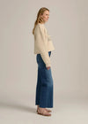 Favorite Daughter Cropped Collegiate Sweatshirt - French Oak-Hand In Pocket
