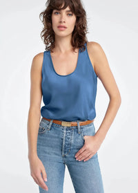 Favorite Daughter The Clean Cut Tank - River Blue