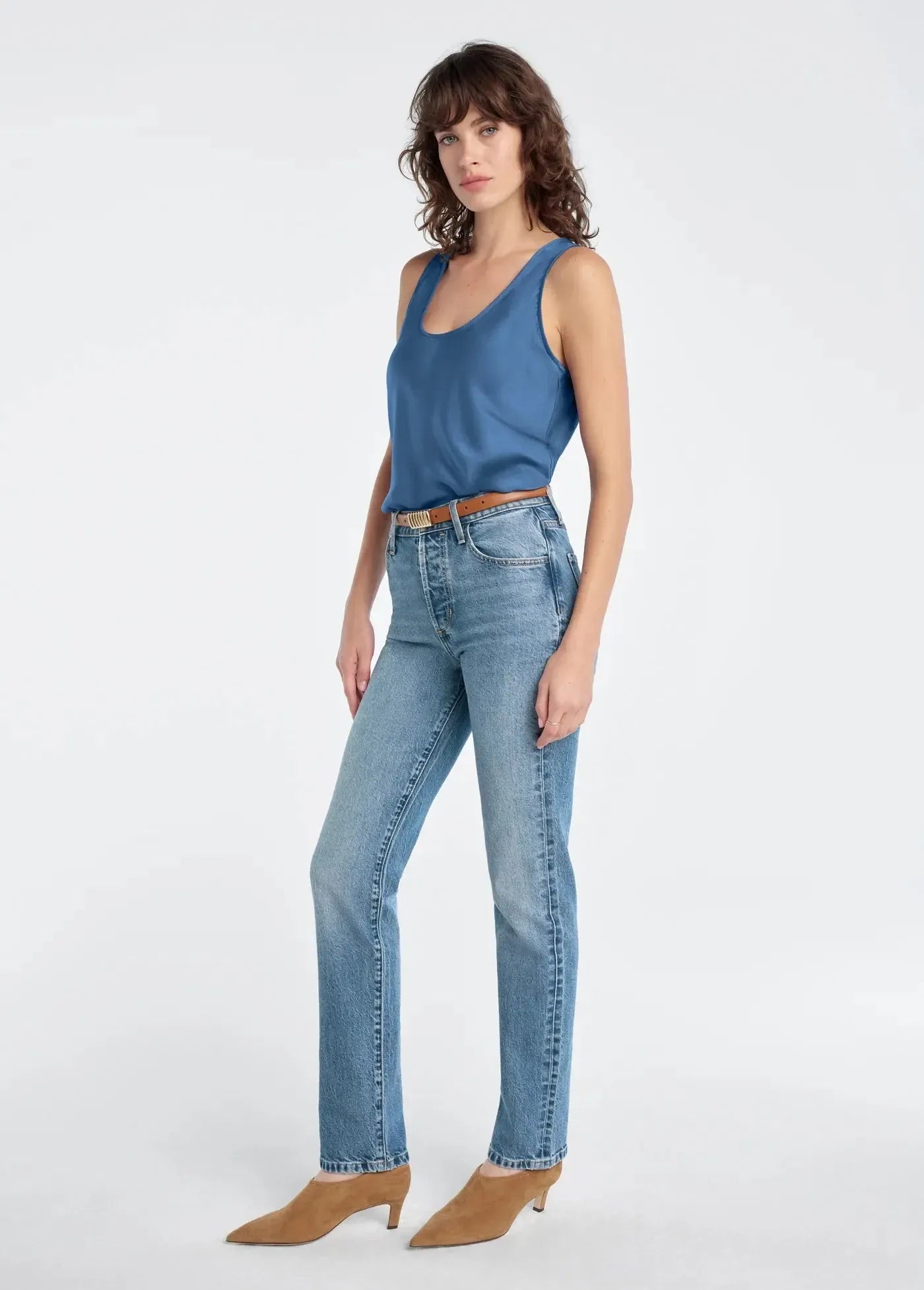 Favorite Daughter The Clean Cut Tank - River Blue