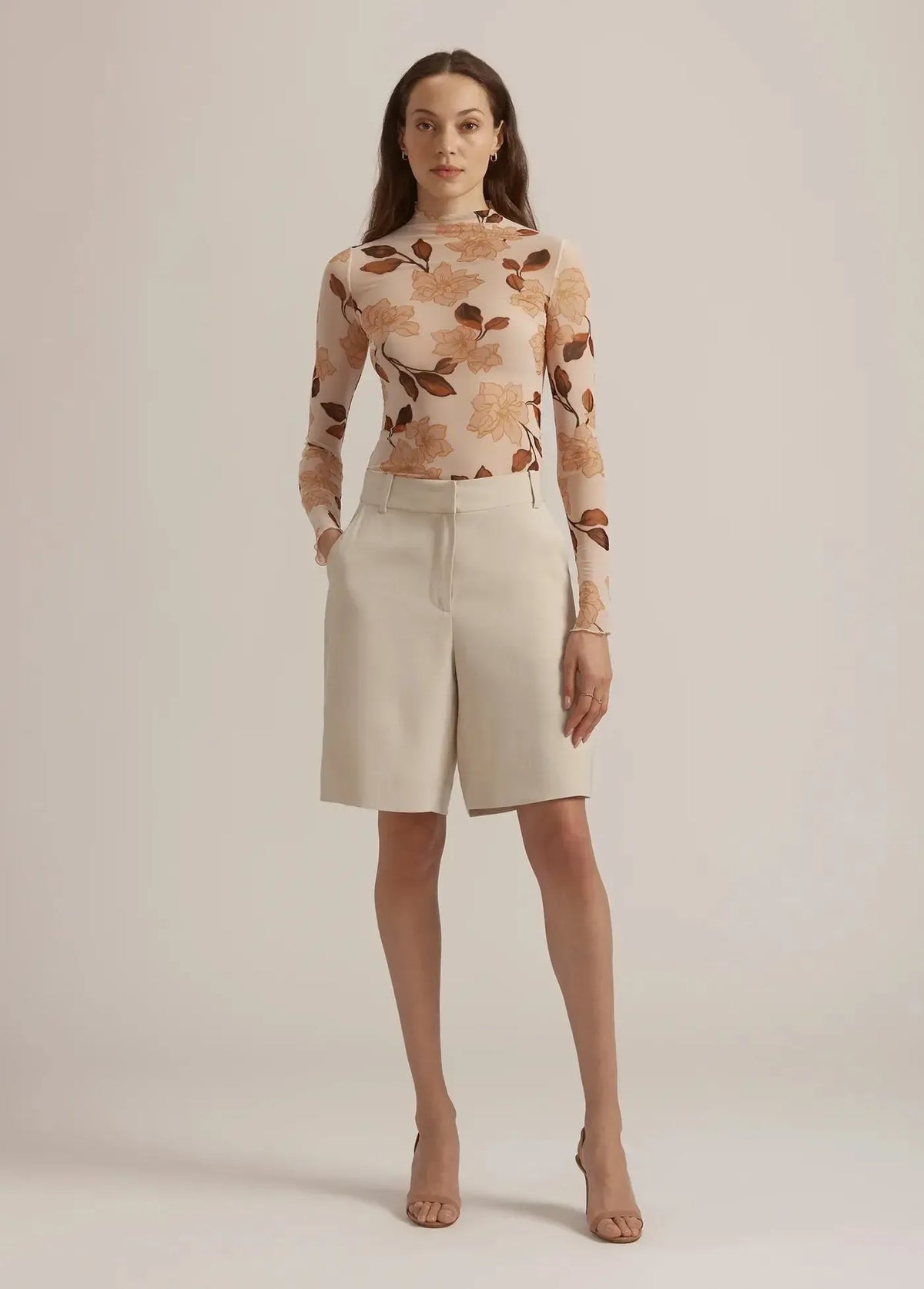 Favorite Daughter The Sheer Fantasy Top - Bare Roses-Hand In Pocket
