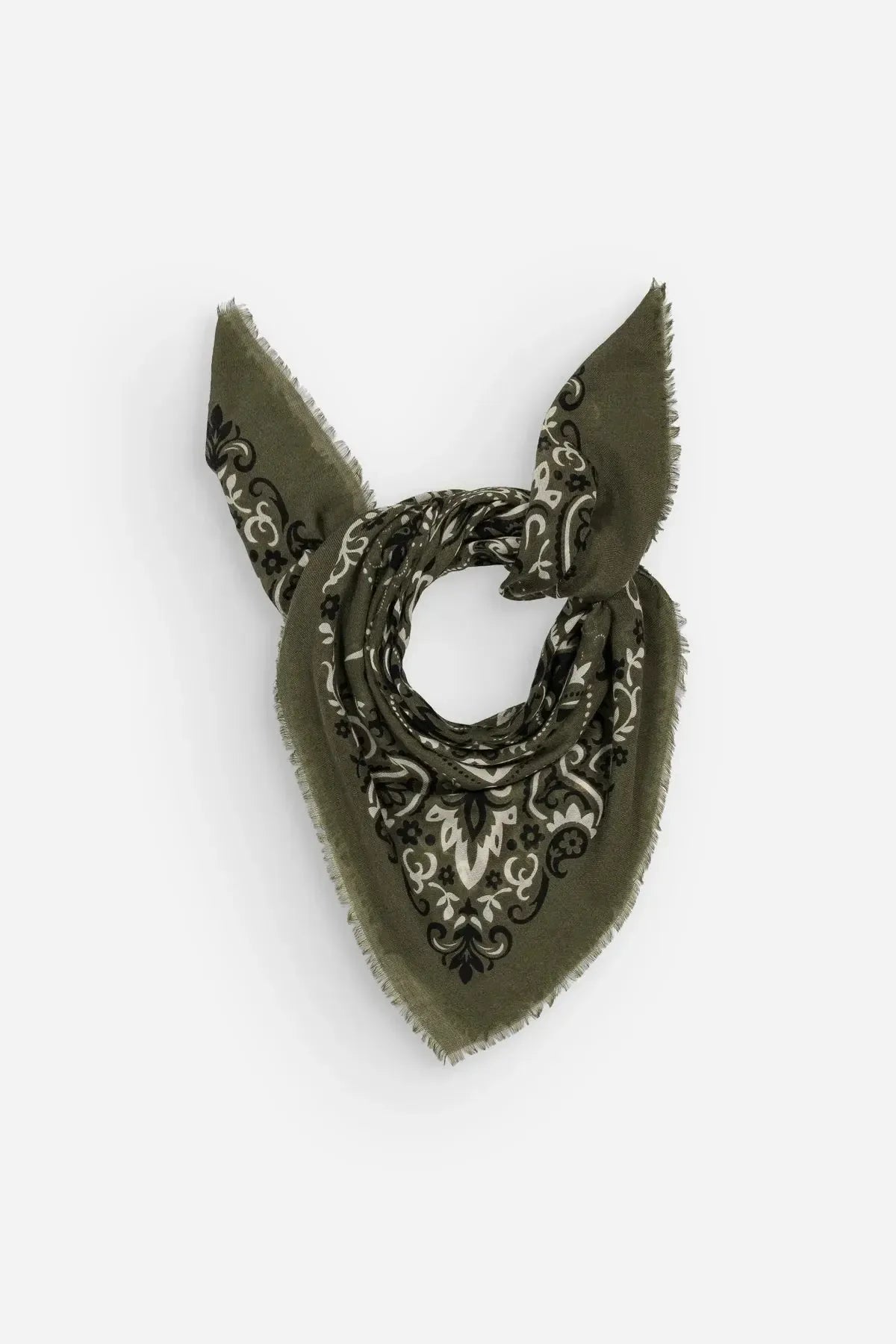 Colette Scarf Bandana - Khaki-Hand In Pocket
