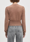 Favorite Daughter The Elena L/S Top - Mocha-Hand In Pocket