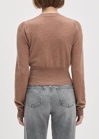 Favorite Daughter The Elena L/S Top - Mocha-Hand In Pocket