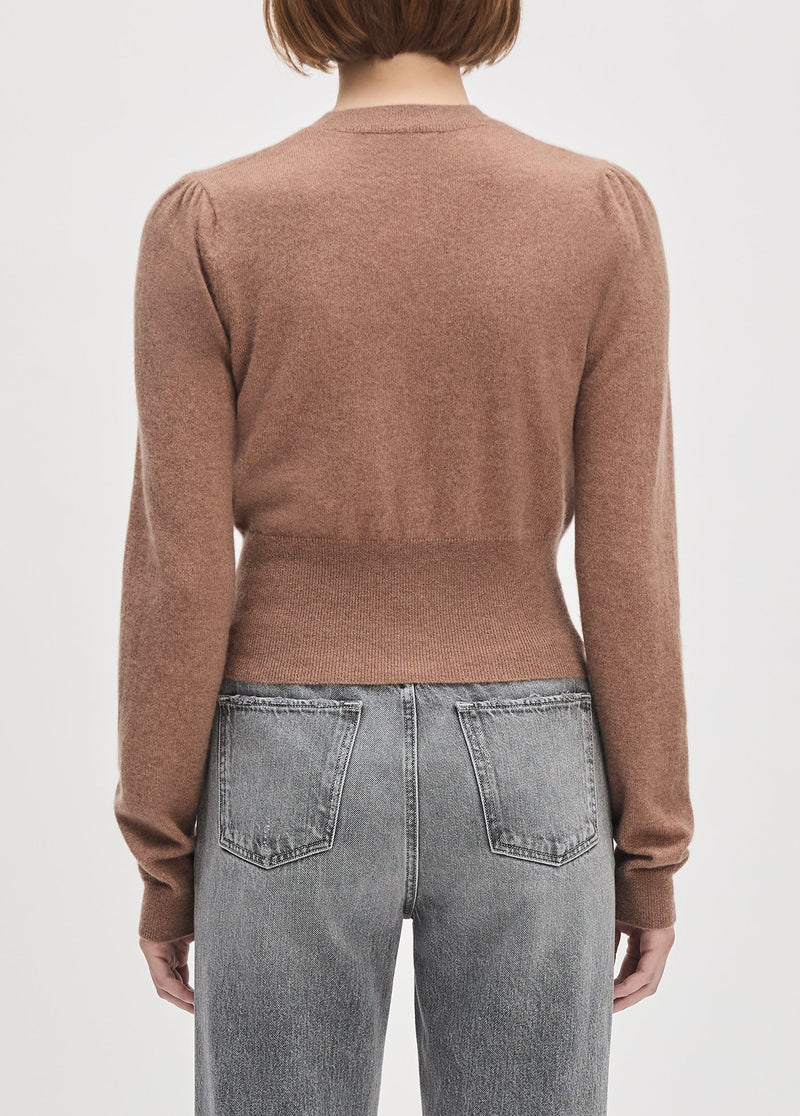 Favorite Daughter The Elena L/S Top - Mocha-Hand In Pocket