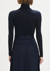 Favorite Daughter The Amelia L/S Top- Navy-Hand In Pocket