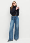 Favorite Daughter The Amelia L/S Top- Navy-Hand In Pocket