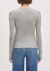 Favorite Daughter Take It Easy LS Top - Heather Grey-Hand In Pocket