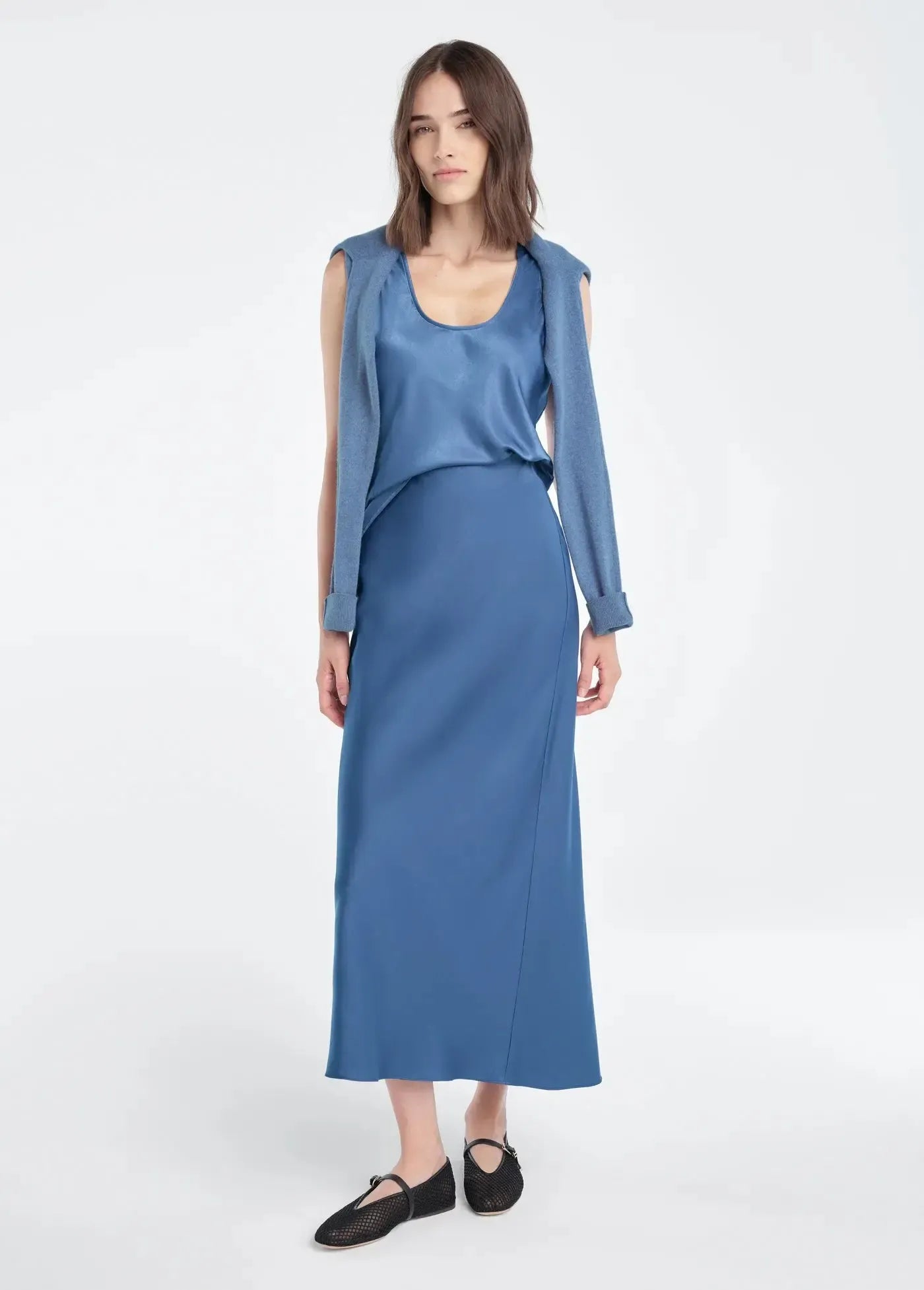 Favorite Daughter The Favorite Skirt - River Blue-Hand In Pocket