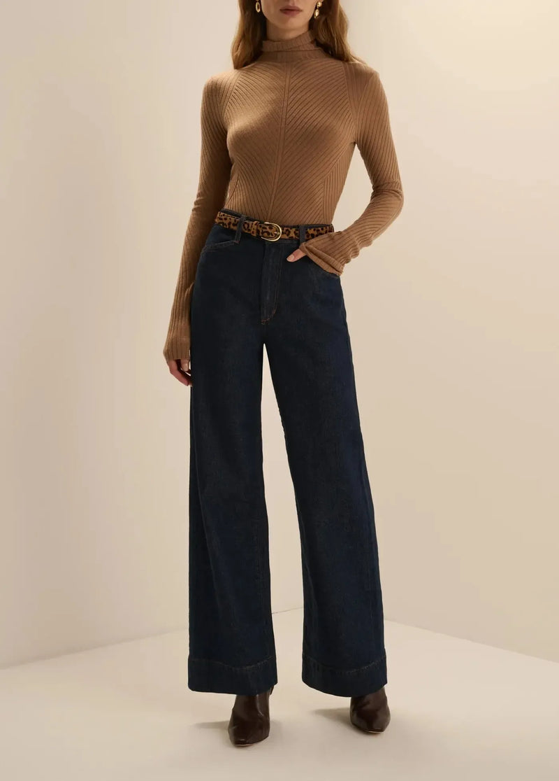 Favorite Daughter The Be Your Girl Top - Camel-Hand In Pocket