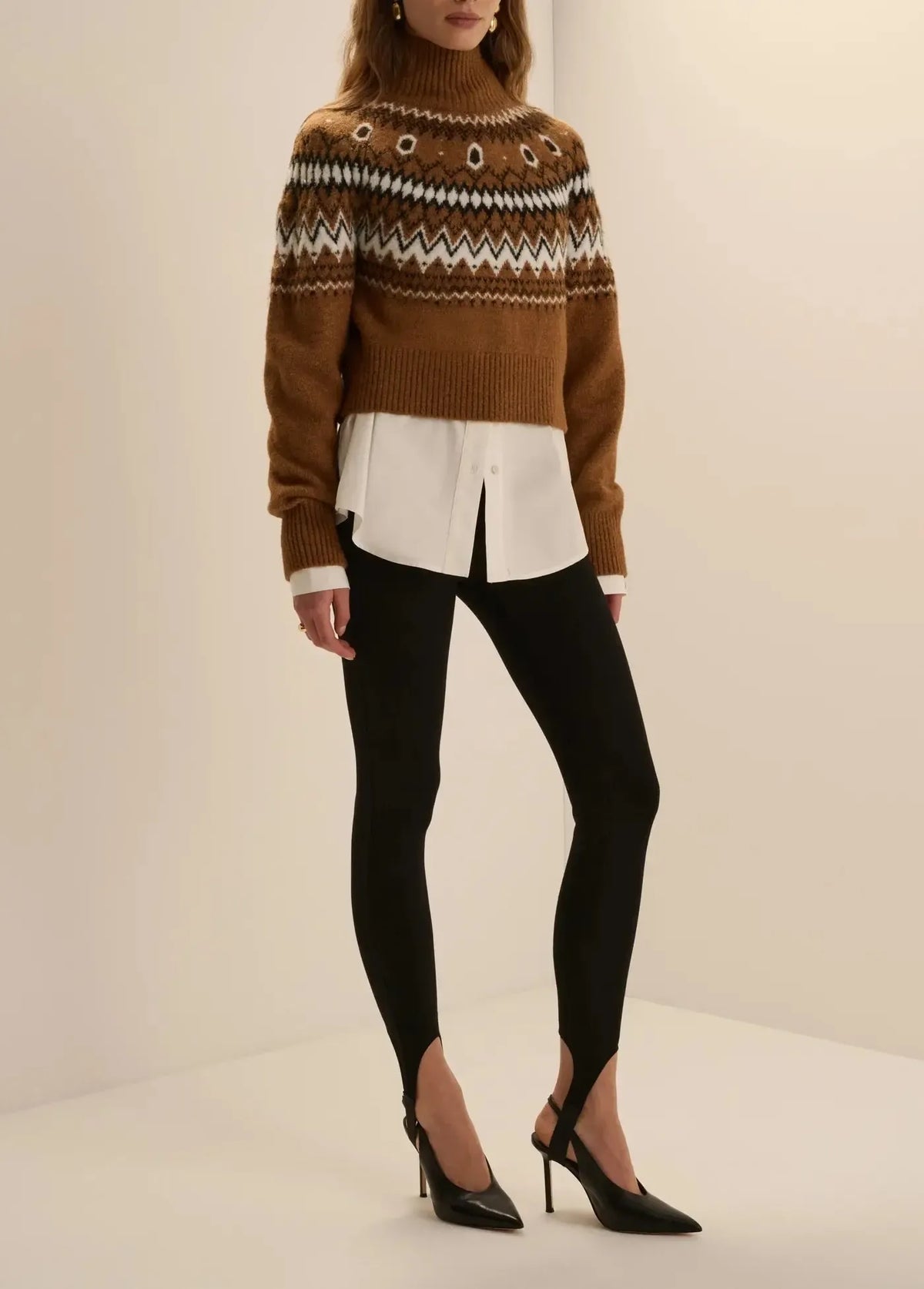 Favorite Daughter The Chalet Sweater - Camel Multi-Hand In Pocket