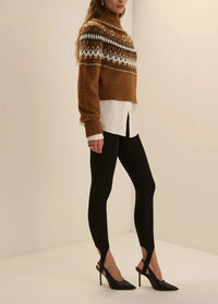 Favorite Daughter The Chalet Sweater - Camel Multi-Hand In Pocket