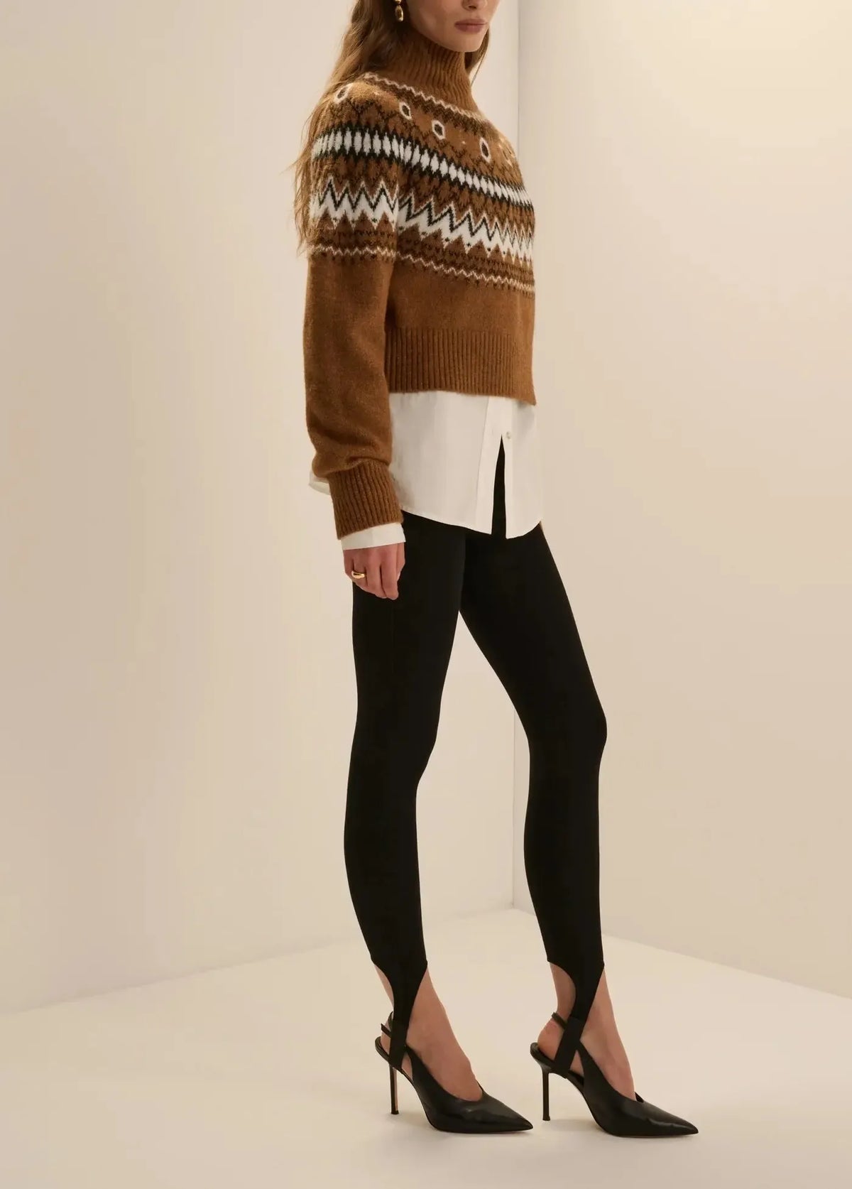 Favorite Daughter The Chalet Sweater - Camel Multi-Hand In Pocket