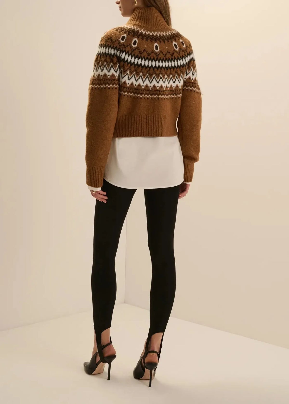Favorite Daughter The Chalet Sweater - Camel Multi-Hand In Pocket