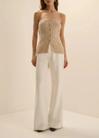 Favorite Daughter The Layla Bustier & Shrug - Cream