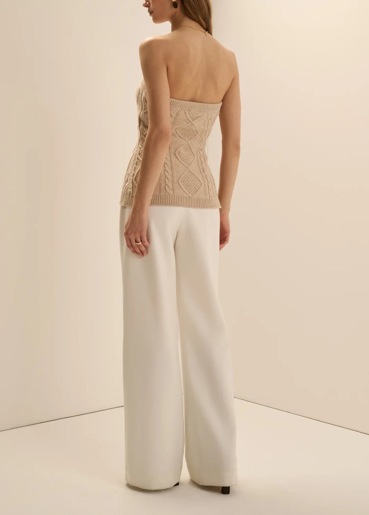 Favorite Daughter The Layla Bustier & Shrug - Cream