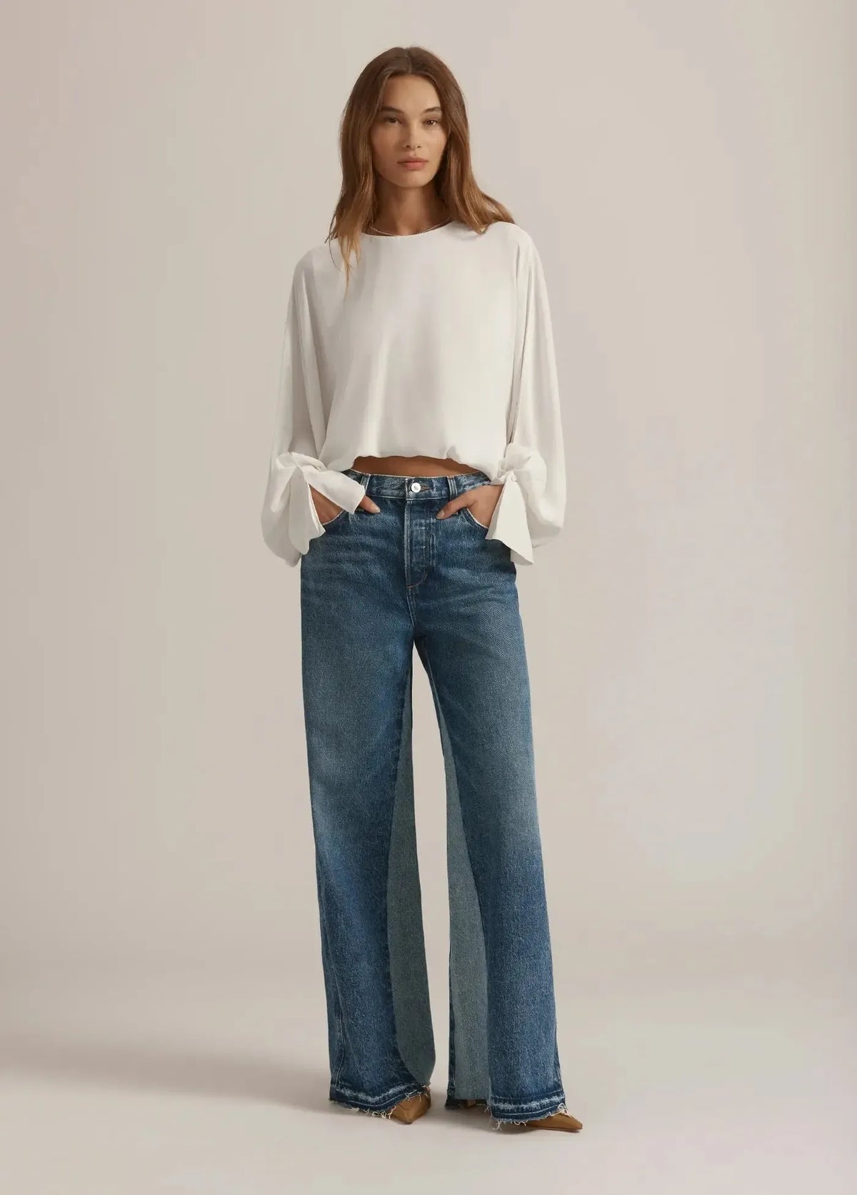 Favorite Daughter Making Me Blush Top - Ivory-Hand In Pocket