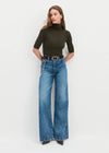 Favorite Daughter Masha Super High Rise Wide Leg-Dillion-Hand In Pocket