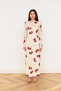 MINKPINK Emery Mesh Midi Dress - Floral-Hand In Pocket