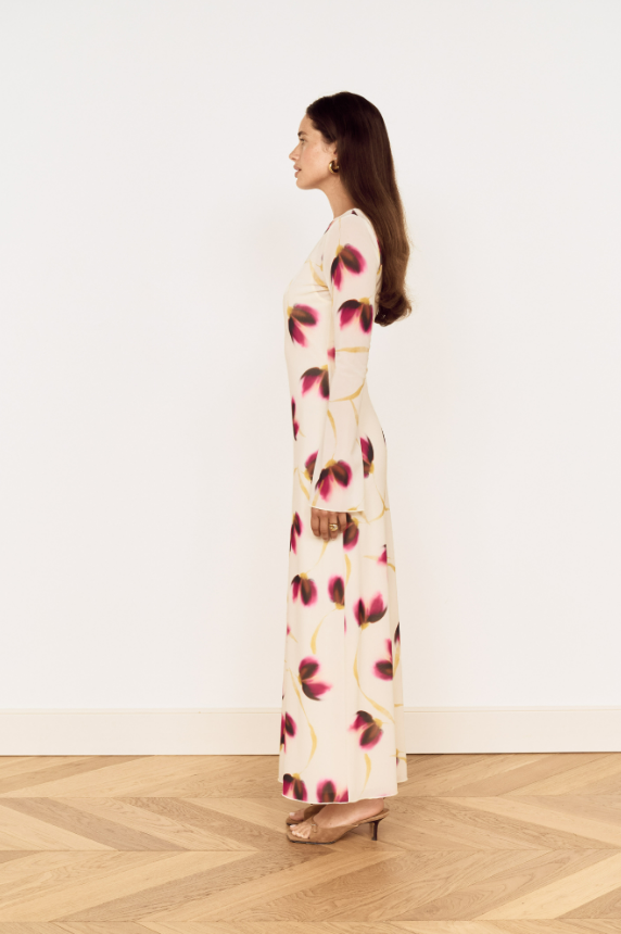 MINKPINK Emery Mesh Midi Dress - Floral-Hand In Pocket