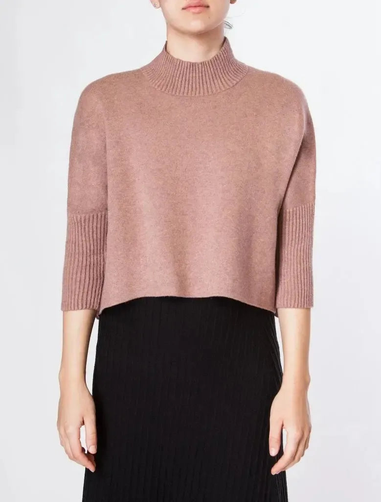 Kerisma Aja Sweater- Dusty Rose-Hand In Pocket