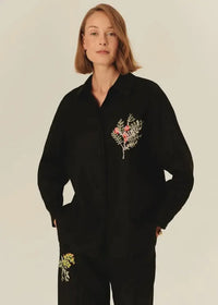 Exquise Avianna Shirt- Black-Hand In Pocket