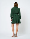 Ciebon Embroidered Lace Shirt Dress - Green-Hand In Pocket