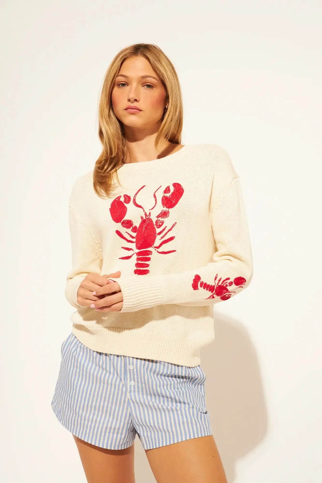 John & Jenn Caesar Sweater - Catch of the Day-Hand In Pocket