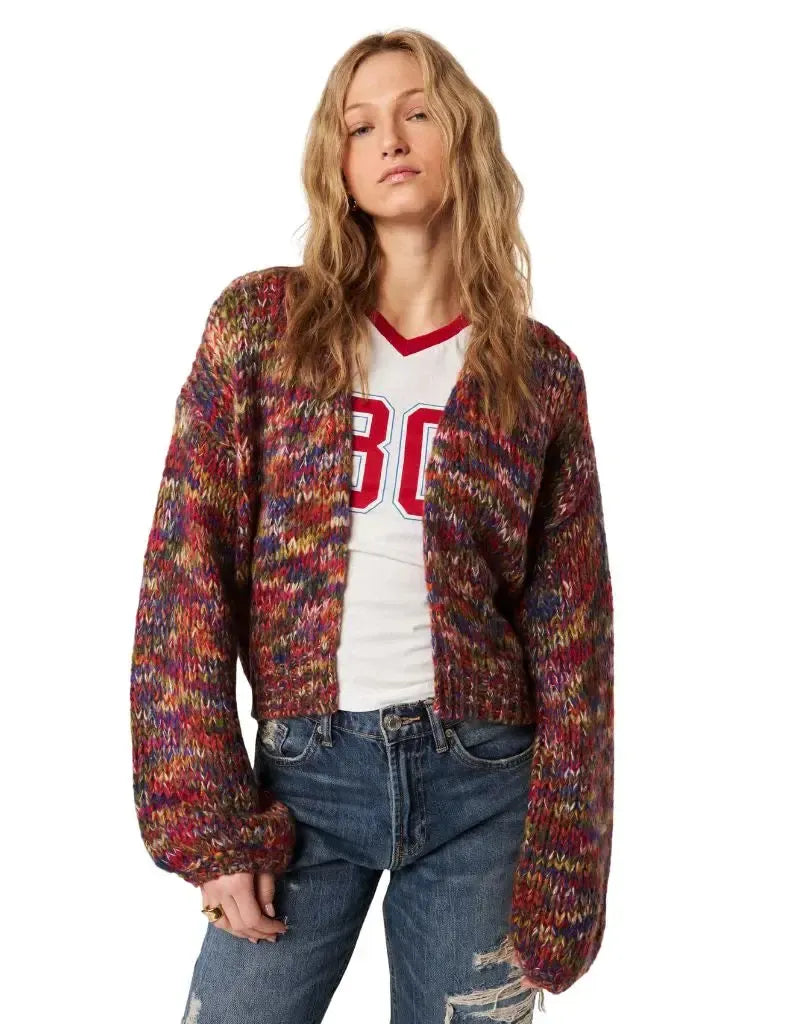 John & Jenn Sparrow Cardigan- Cottage Treeline-Hand In Pocket
