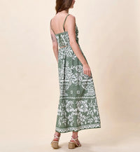 Cleobella Juniper Top- Verdant Flight-Hand In Pocket