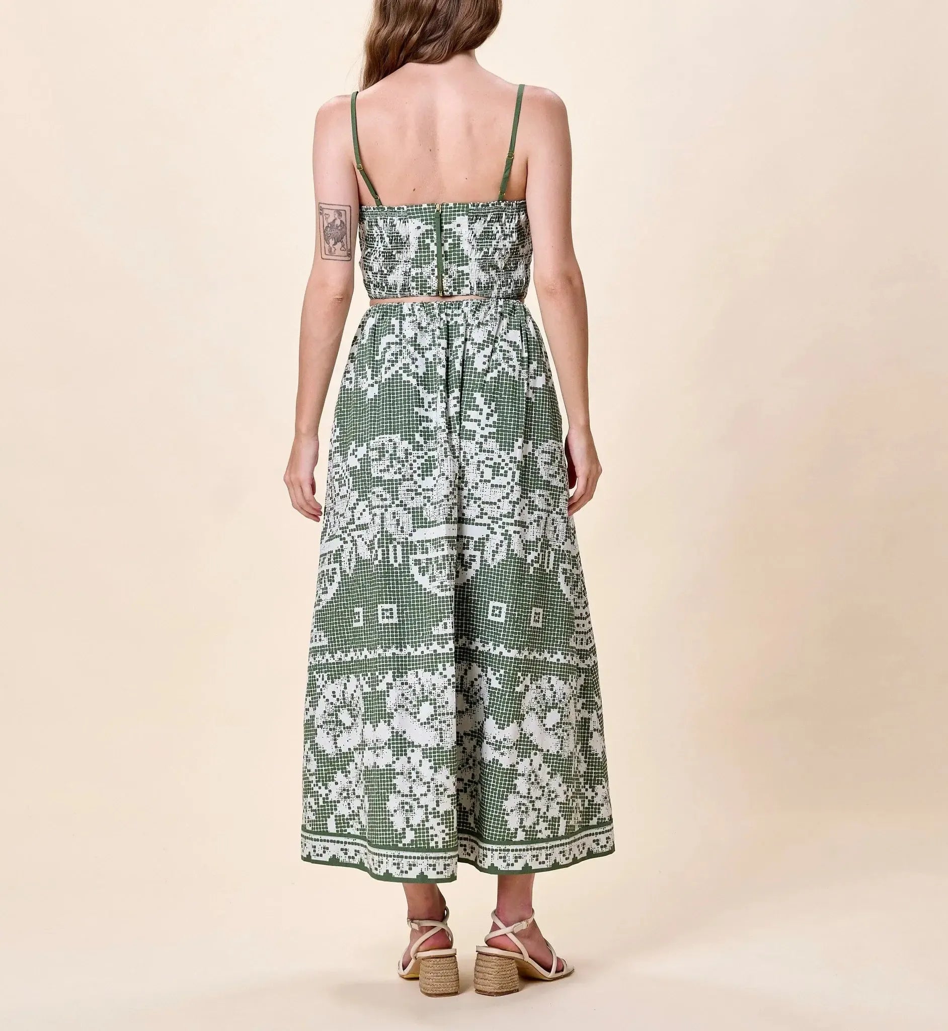 Cleobella Juniper Top- Verdant Flight-Hand In Pocket