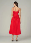 Joe's Jeans Mara Maxi Dress- Cherry Red-Hand In Pocket