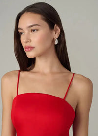 Joe's Jeans Mara Maxi Dress- Cherry Red-Hand In Pocket