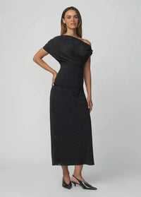 Joe's Jeans The Isla Midi Skirt - Black-Hand In Pocket