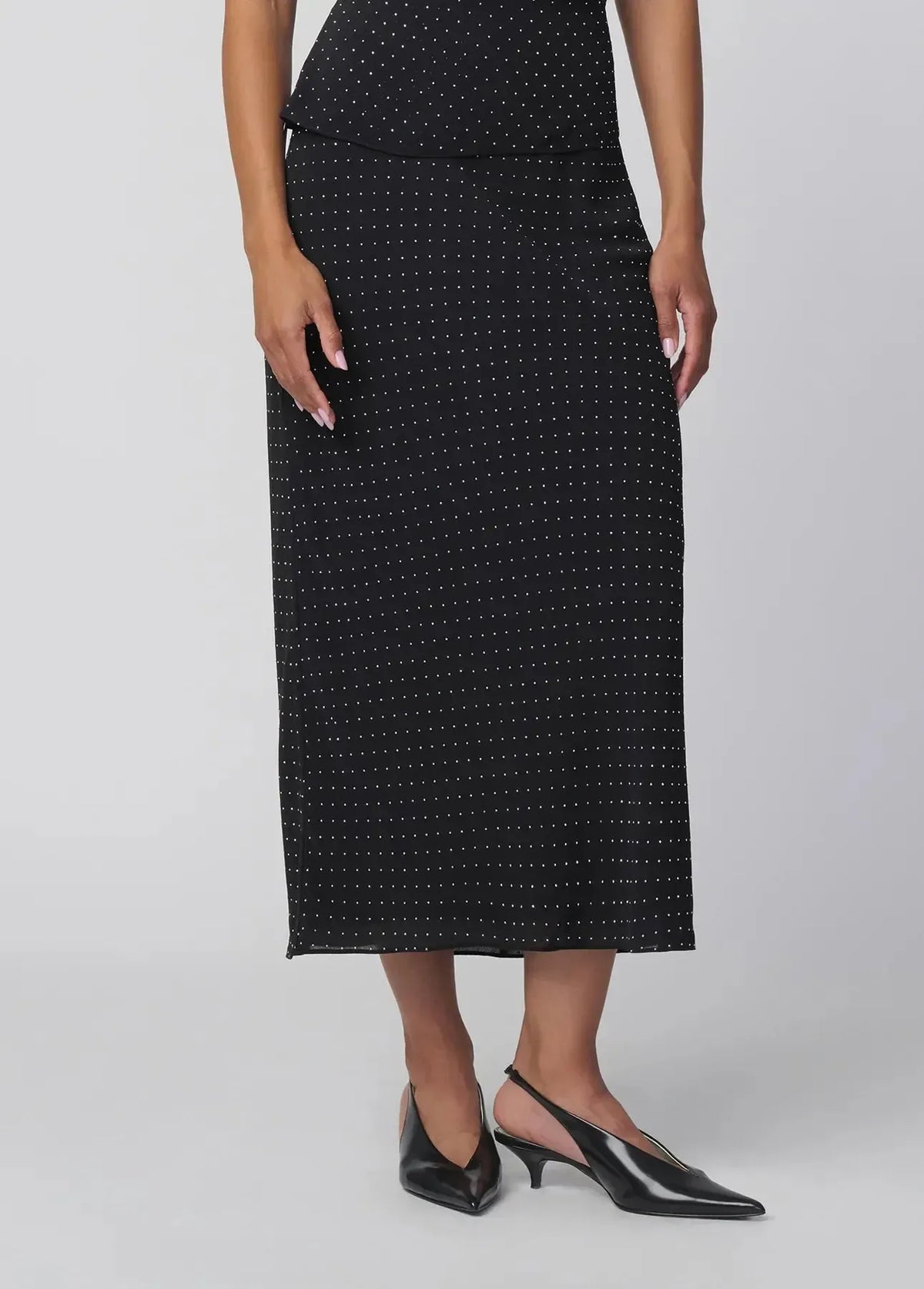 Joe's Jeans The Isla Midi Skirt - Black-Hand In Pocket