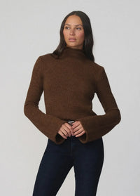 Joe's Jeans The Jane Roll Neck Sweater - Cinnamon-Hand In Pocket