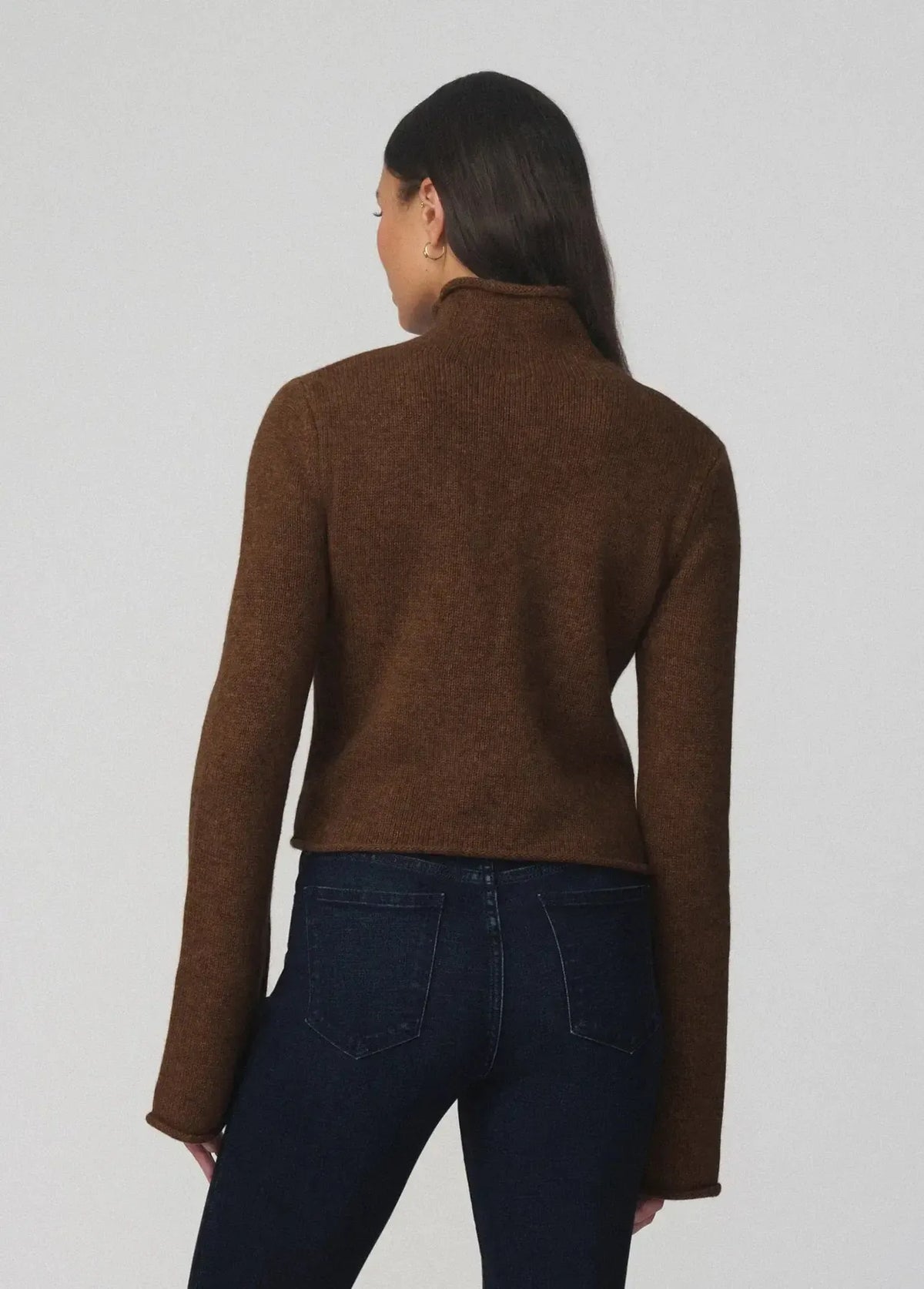 Joe's Jeans The Jane Roll Neck Sweater - Cinnamon-Hand In Pocket